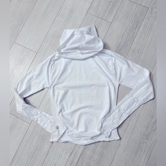 SOLD!! NEW Free People Good Karma Hoodie | Solid White - Picture 9 of 10
